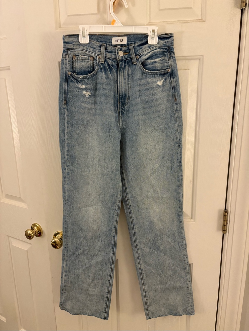 Pistola high rise straight leg jeans
